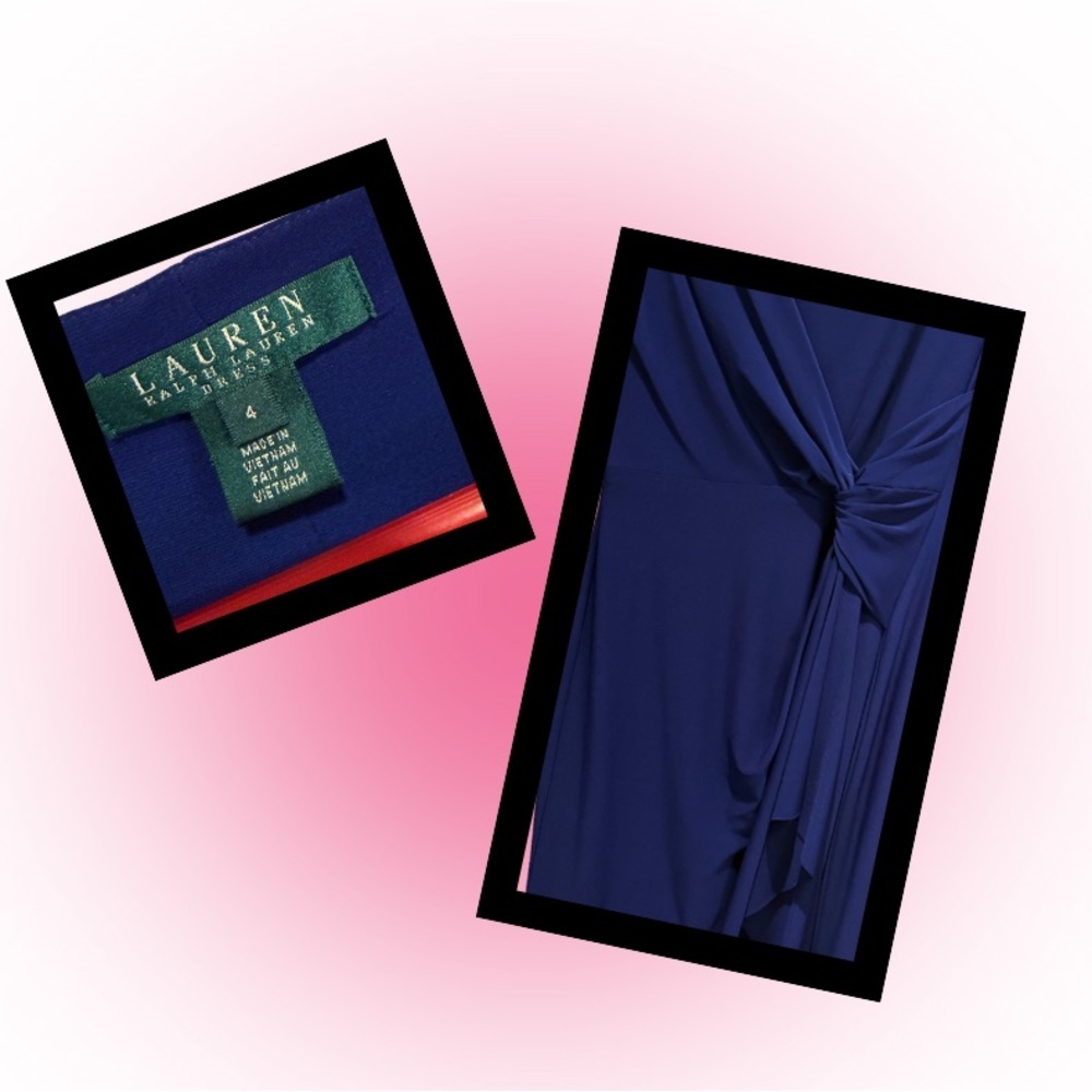 Ralph Lauren Deep Blue Long Sleeve Dress - Picture 3 of 6
